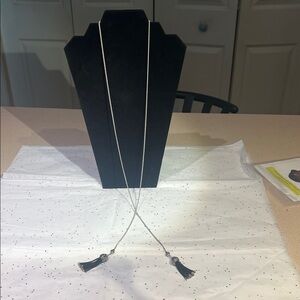 Brighton Silver Tassel Necklace